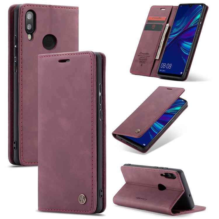 CaseMe Multifunctional Retro Frosted Horizontal Flip Leather Case for Huawei P Smart 2019 / Honor 10 Lite, with Card Slots & Holder & Wallet