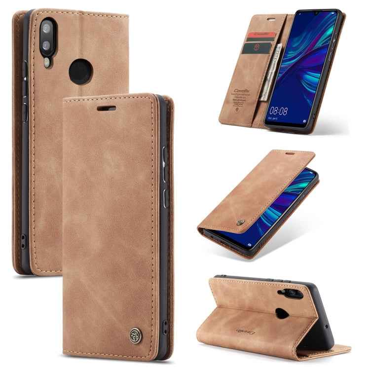 CaseMe Multifunctional Retro Frosted Horizontal Flip Leather Case for Huawei P Smart 2019 / Honor 10 Lite, with Card Slots & Holder & Wallet