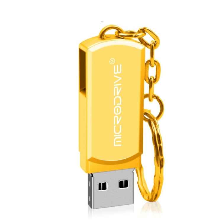 MicroDrive 32GB USB 2.0 Creative Personality Metal U Disk with Keychain, 32GB