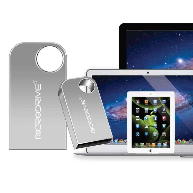 MicroDrive 64GB USB 2.0 Mini Semi-circular Metal U Disk