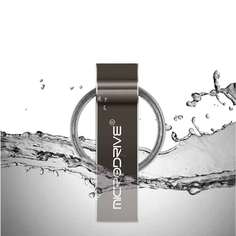 MicroDrive 8GB USB 2.0 Metal Keychain U Disk
