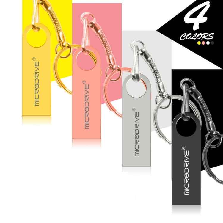 MicroDrive 16GB USB 2.0 Metal Waterproof High Speed U Disk(Grey)