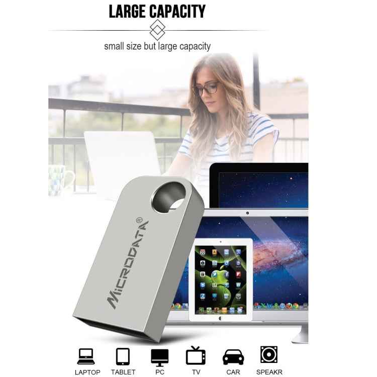 Microdata 8GB USB 2.0 Mini Metal U Disk