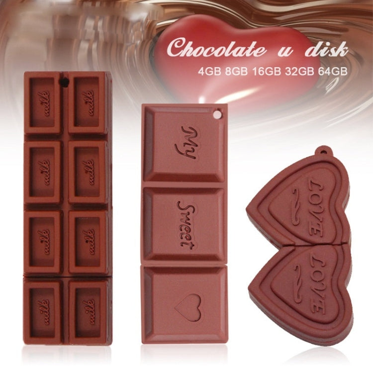 MicroDrive 64GB USB 2.0 Creative Chocolate U Disk, 64GB
