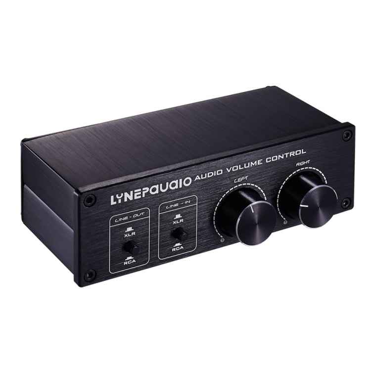 LINEPAUDIO A977 2 In 2 Out Switcher Full-balance Passive Preamp Active Speaker Double Sound Source Volume Controller