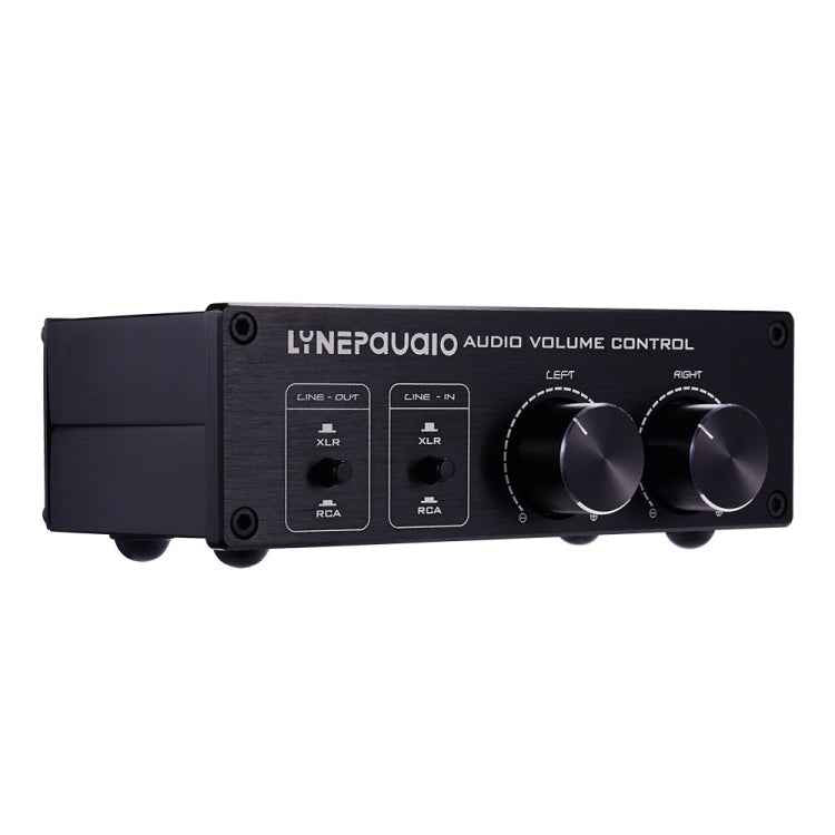 LINEPAUDIO A977 2 In 2 Out Switcher Full-balance Passive Preamp Active Speaker Double Sound Source Volume Controller