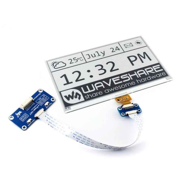 Waveshare 7.5 inch 800x400 Pixel E-Ink Display HAT for Raspberry Pi