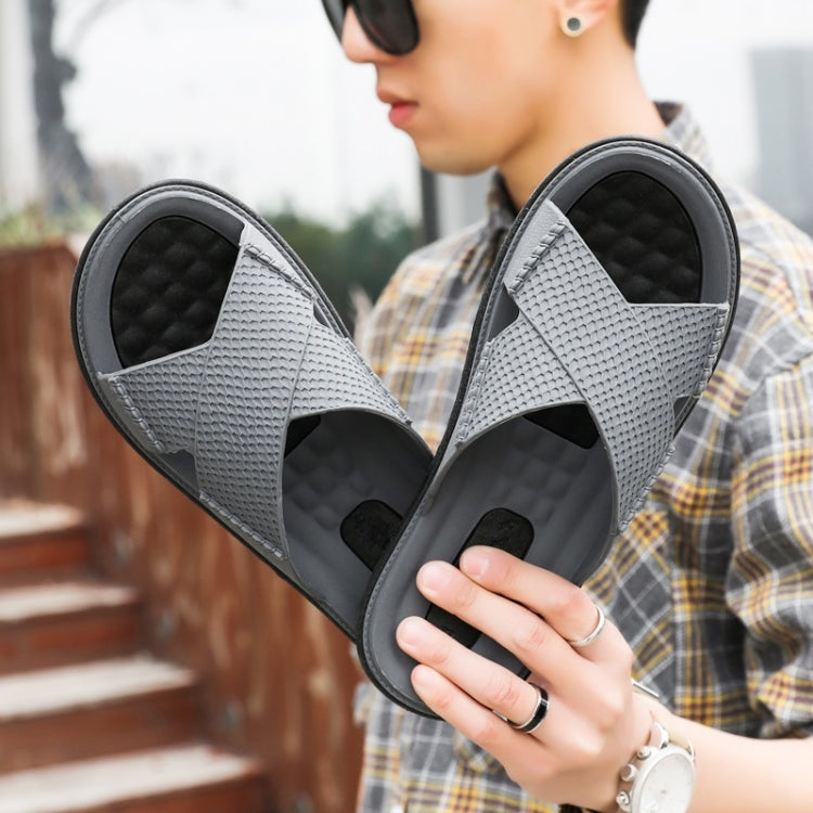 Casual Fashion Beach Sandals Slippers for Men (Color:Khaki Size:44), 39, 40, 41, 42, 43, 44