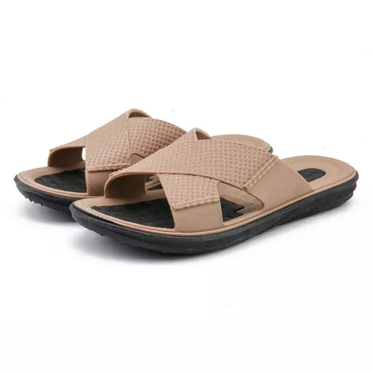 Casual Fashion Beach Sandals Slippers for Men (Color:Khaki Size:44), 39, 40, 41, 42, 43, 44