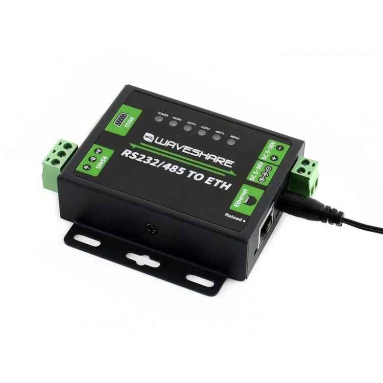 Waveshare Industrial RS232/RS485 to Ethernet Converter, US Plug