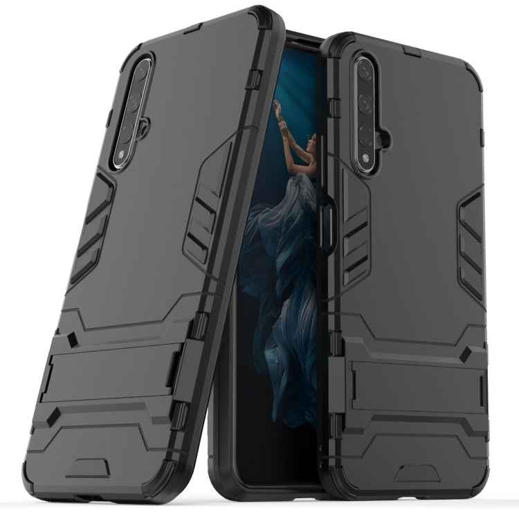 Shockproof PC + TPU Case for Huawei Honor 20, with Holder