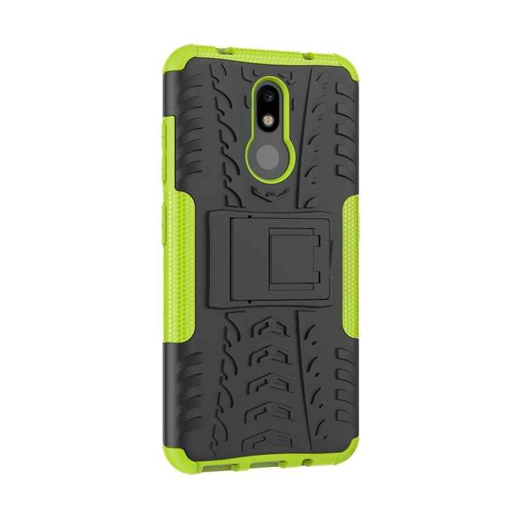Tire Texture TPU+PC Shockproof Case for Nokia 3.2, with Holder