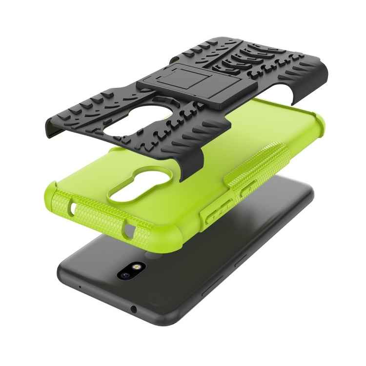 Tire Texture TPU+PC Shockproof Case for Nokia 3.2, with Holder