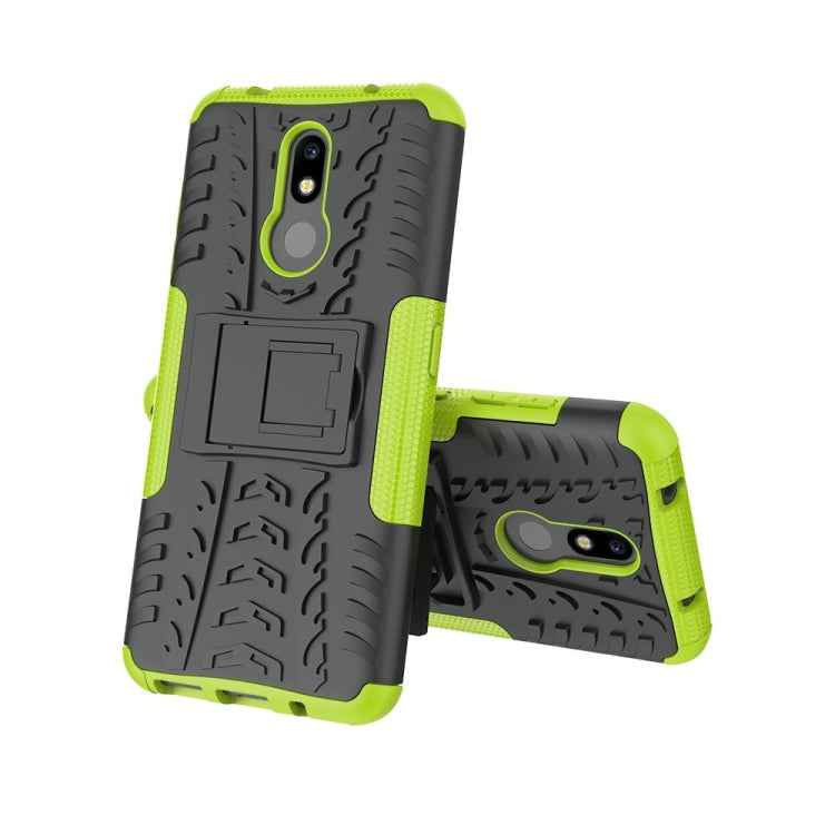 Tire Texture TPU+PC Shockproof Case for Nokia 3.2, with Holder