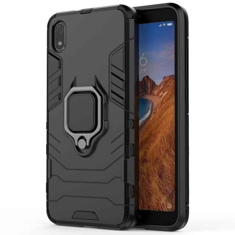 PC +TPU Shockproof Protective Case for Xiaomi Redmi 7A, with Magnetic Ring Holder