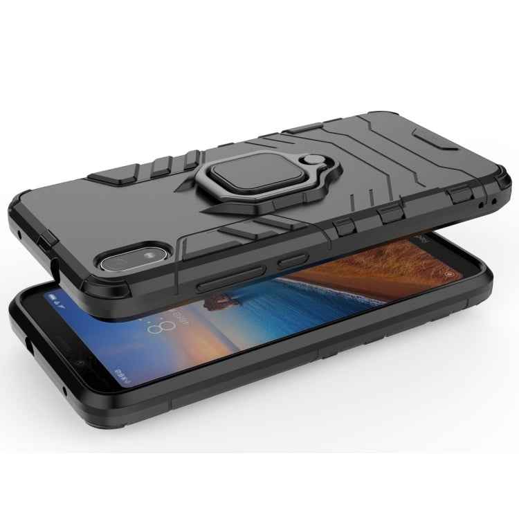 PC +TPU Shockproof Protective Case for Xiaomi Redmi 7A, with Magnetic Ring Holder