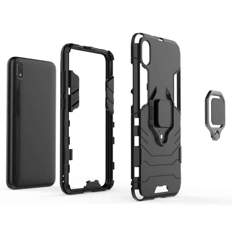 PC +TPU Shockproof Protective Case for Xiaomi Redmi 7A, with Magnetic Ring Holder