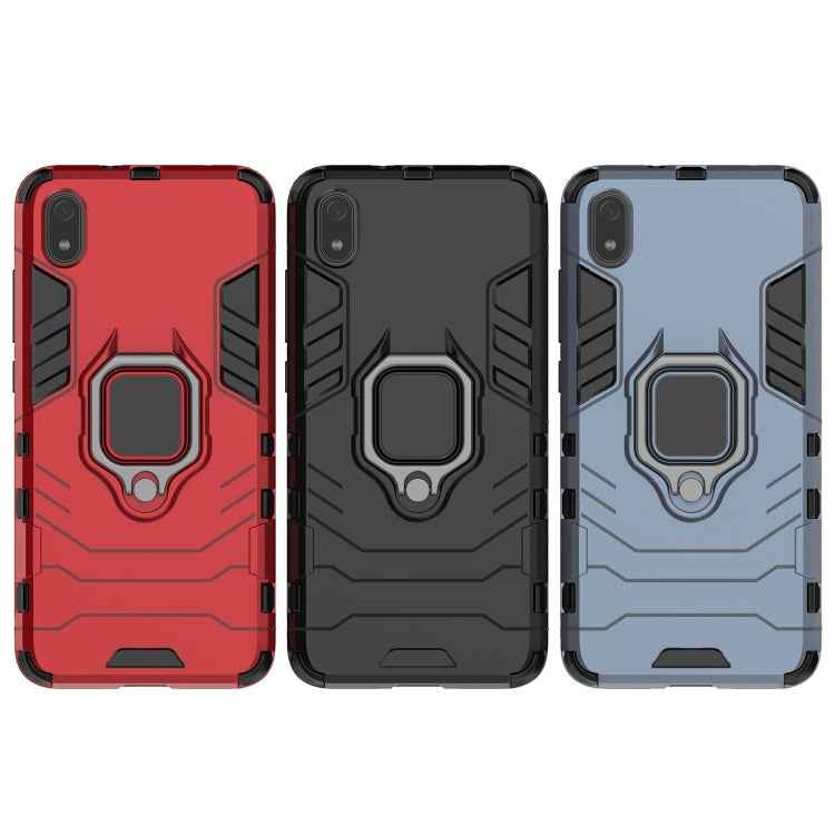 PC +TPU Shockproof Protective Case for Xiaomi Redmi 7A, with Magnetic Ring Holder
