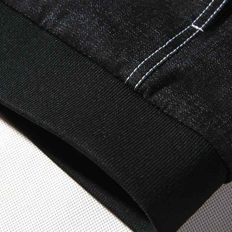 Hooded Casual Letter Print Tooling Denim Jacket for Men