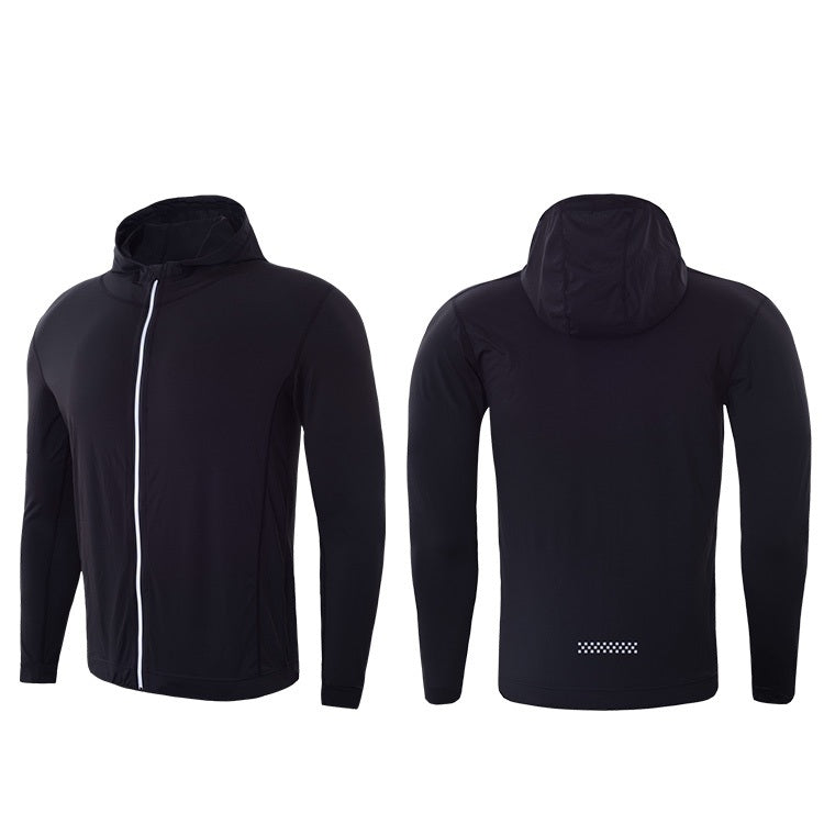 SIGETU Men Sports Quick-drying Coat (Color:Black Size:XXXL), S, M, L, XL, XXL, XXXL