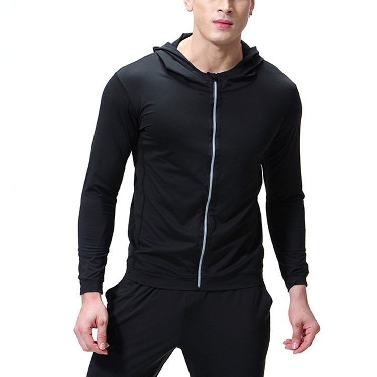 SIGETU Men Sports Quick-drying Coat (Color:Black Size:XXXL), S, M, L, XL, XXL, XXXL