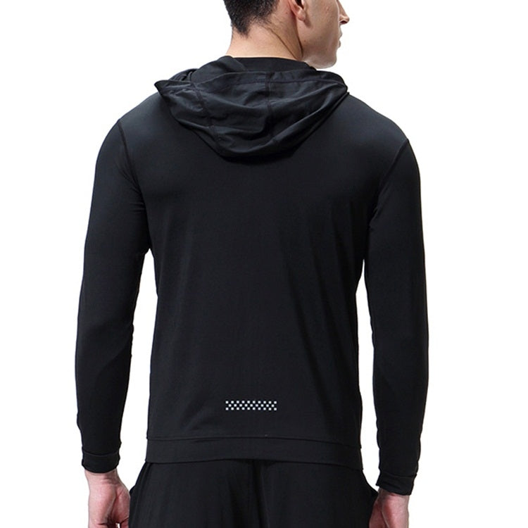 SIGETU Men Sports Quick-drying Coat (Color:Black Size:XXXL), S, M, L, XL, XXL, XXXL