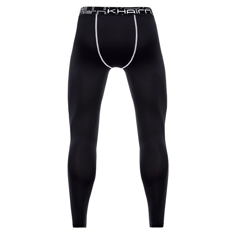 SIGETU Men Elastic Quick-drying Sports Leggings (Color:Black Size:S), S, M, L, XL, 2XL, 3XL