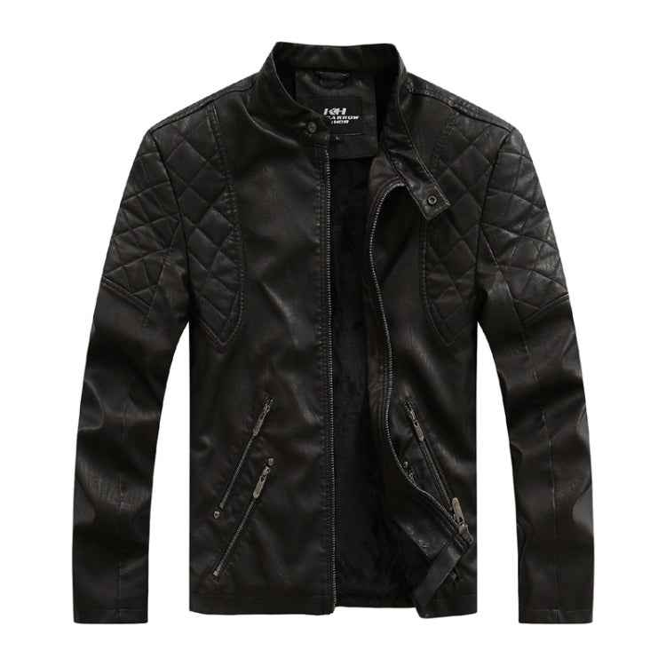 Autumn And Winter Fashion Tide Male Leather Jacket