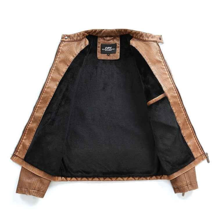 Autumn And Winter Fashion Tide Male Leather Jacket