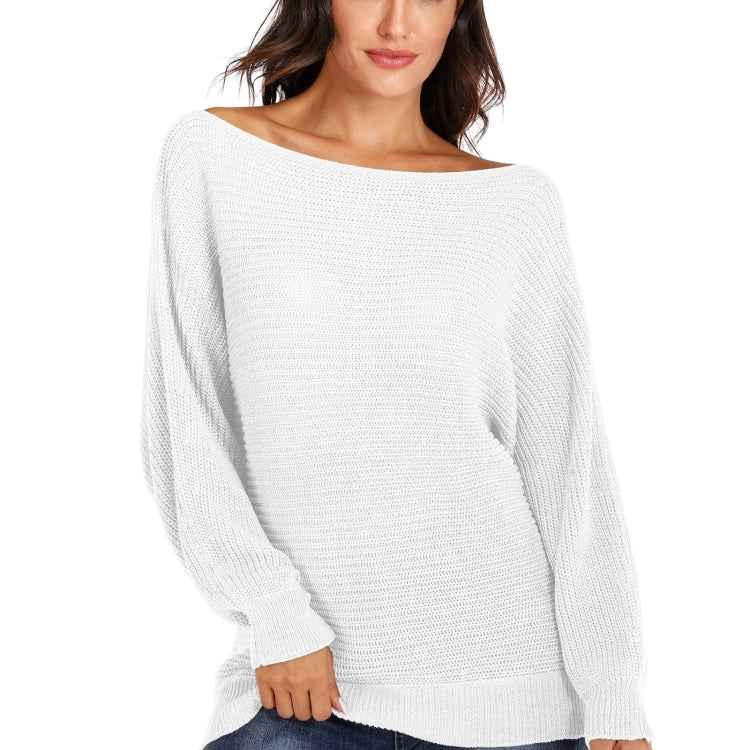 Irregular Bat Sleeve Sweater, M, L