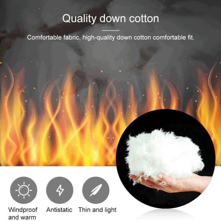 USB Security Smart Constant Temperature Fever Men Stand Collar Cotton Vest