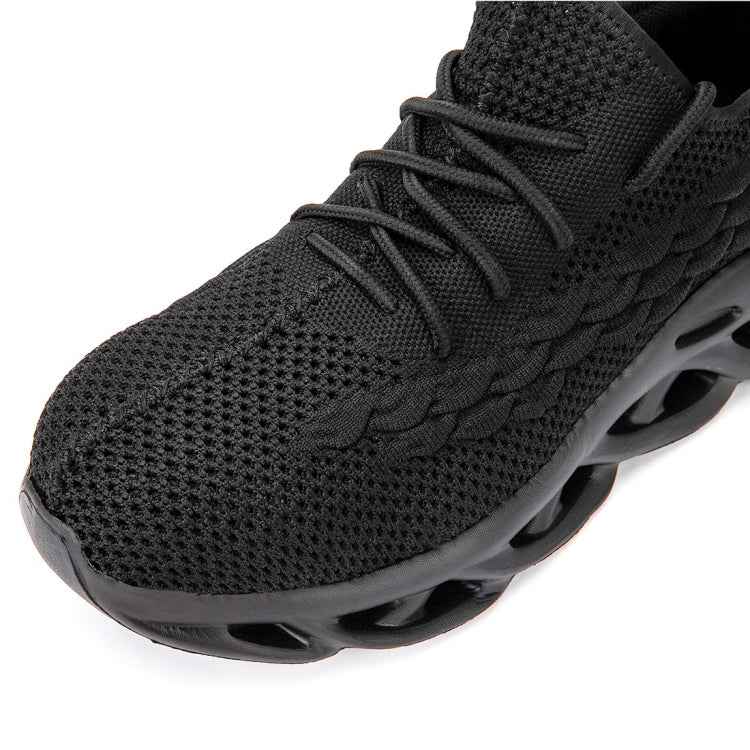 Jiefu Breathable Flying Fabric Anti Smashing And Anti Piercing Insulating Safety Shoes