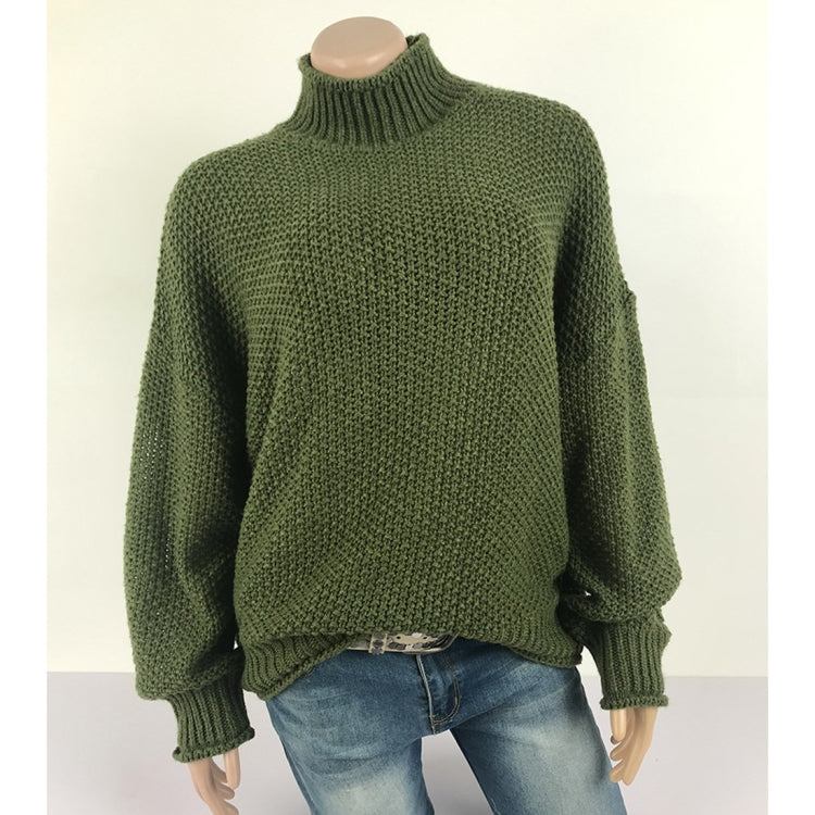 Fashion Thick Thread Turtleneck Knit Sweater, S, M, L, XL