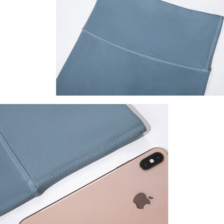 High Waist Anti Flanging Yoga Pants No Embarrassment One Piece Hip Lifting Peach Pants (Color:Ink Blue Size:XL), S, M, L, XL