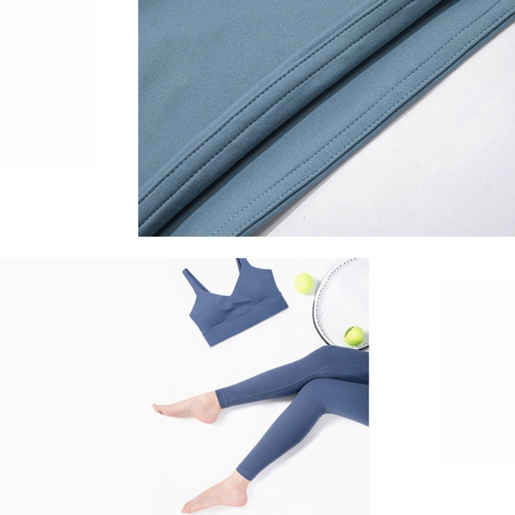 High Waist Anti Flanging Yoga Pants No Embarrassment One Piece Hip Lifting Peach Pants (Color:Ink Blue Size:XL), S, M, L, XL
