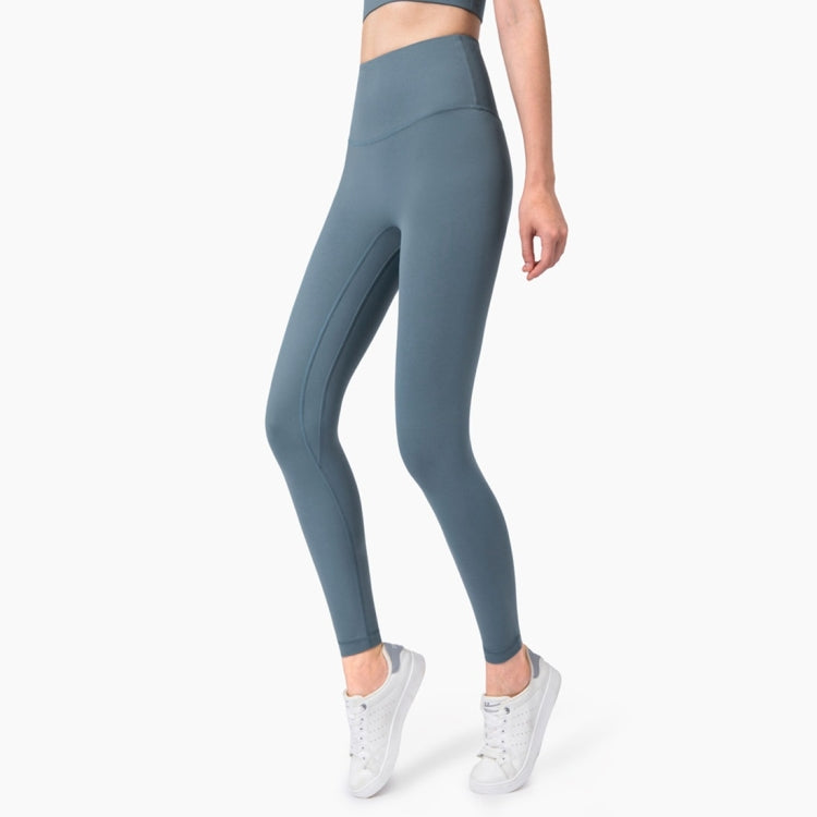 High Waist Anti Flanging Yoga Pants No Embarrassment One Piece Hip Lifting Peach Pants (Color:Ink Blue Size:XL), S, M, L, XL