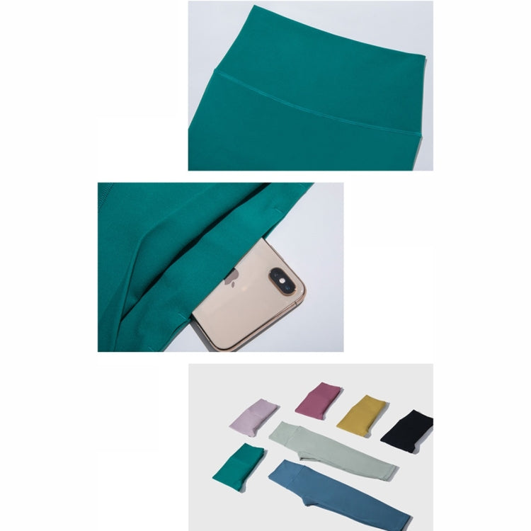 One Piece High Waist Tight Yoga Pants (Color:Petrol Blue Size:L), S, M, L, XL