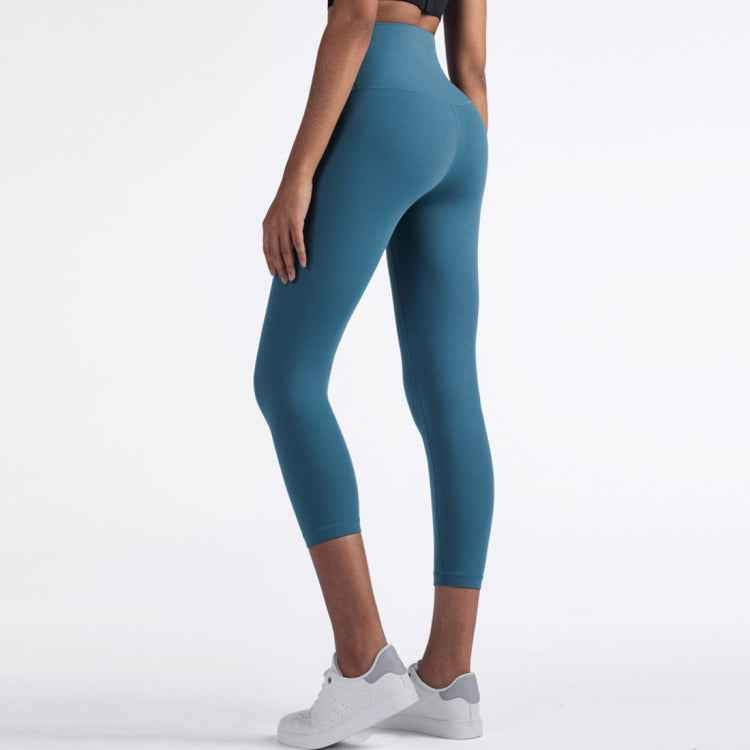 One Piece High Waist Tight Yoga Pants (Color:Petrol Blue Size:L), S, M, L, XL