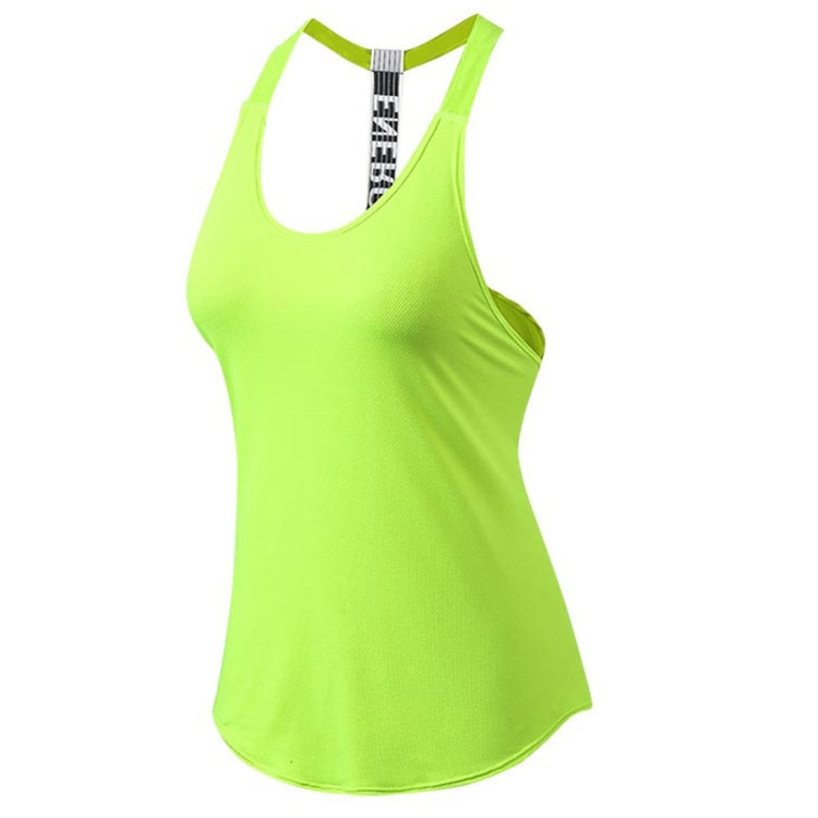Sexy T-shaped Back Hollow Strap Quick Drying Loose Vest (Color:Rose Red Size:XL)