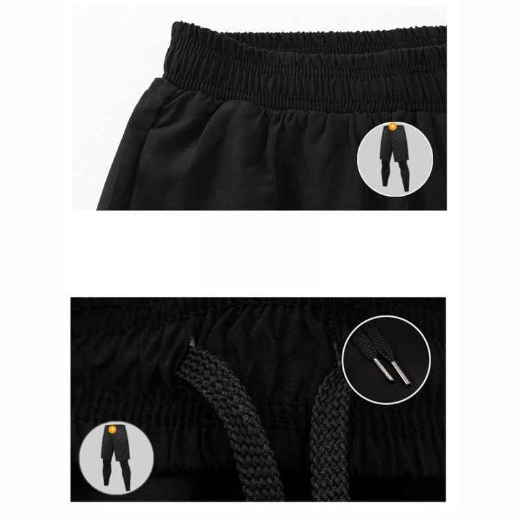 Fake Two Piece Fitness Leisure Stretch Quick Drying Pants