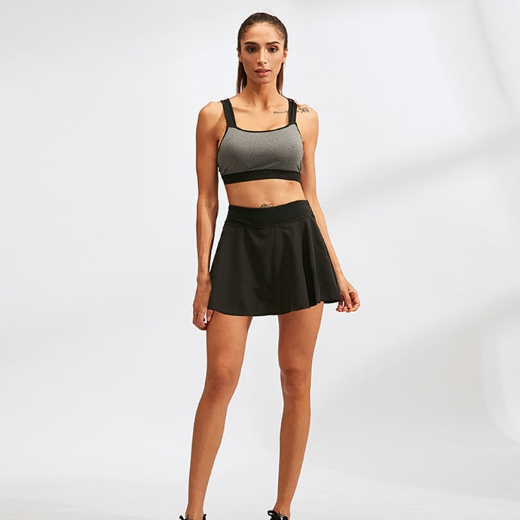 Tennis Dance Yoga Quick Drying Anti Light Lining Skirt Pants (Color:Rose Red Size:XXL), S, M, L, XL, XXL