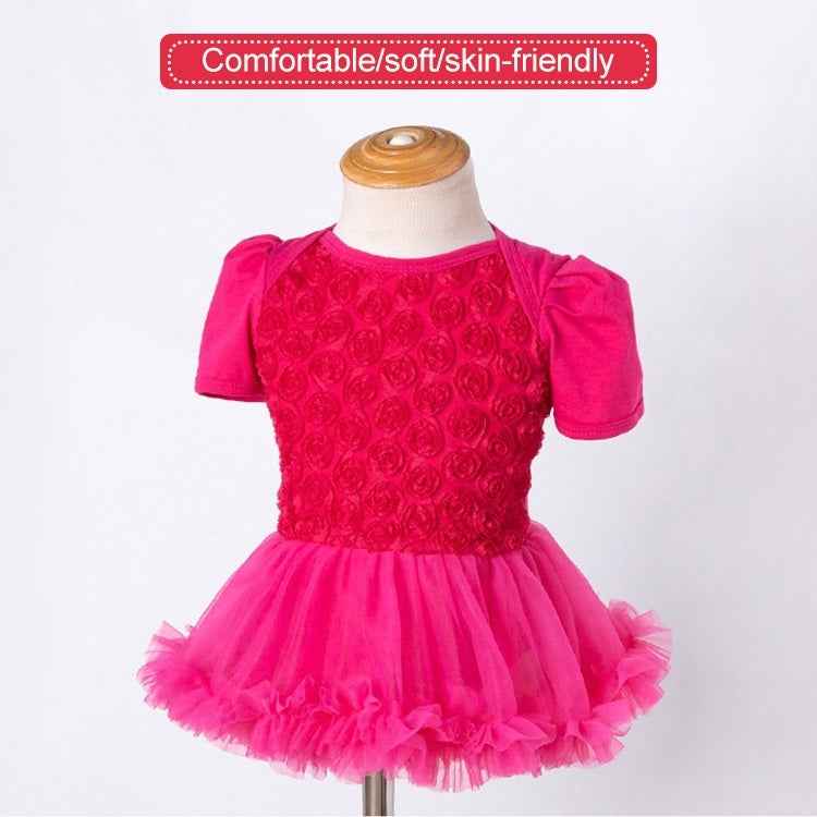 Compound Rose Dress Two-piece Baby Romper Tutu Skirt
