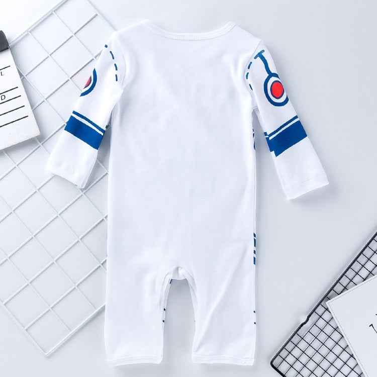 Baby Space Robot Long Sleeve Printed One-piece Suit