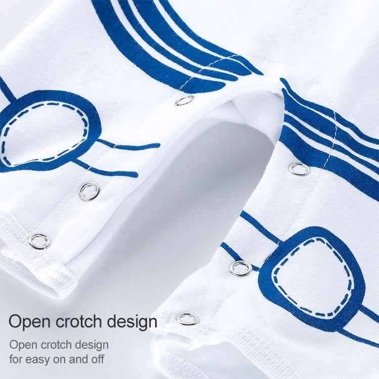 Baby Space Robot Long Sleeve Printed One-piece Suit