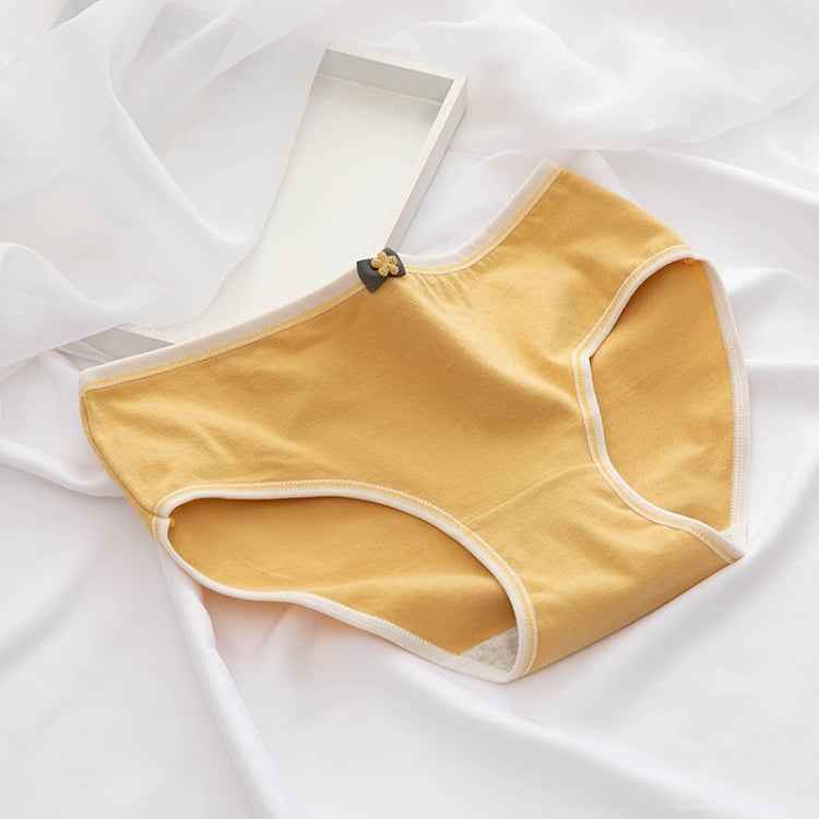 Bowknot Morandi Simple Girly Cotton Panties