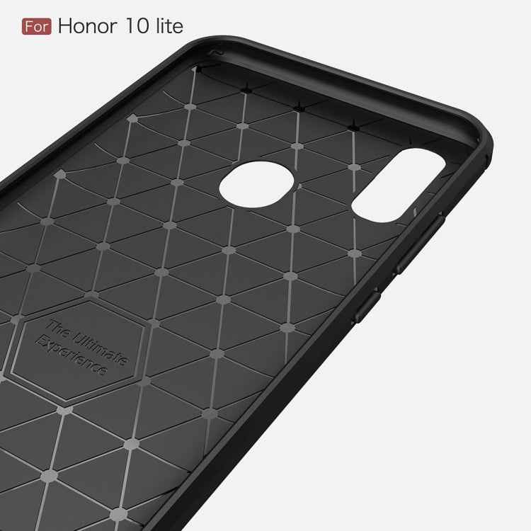 Carbon Fiber Texture TPU Shockproof Case For Huawei Honor 10 Lite / P Smart 2019