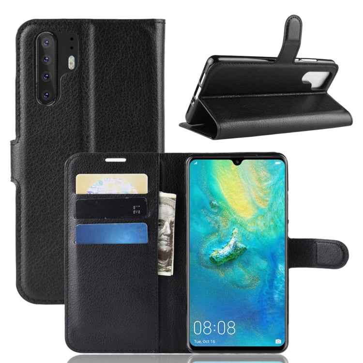 Litchi Texture Horizontal Flip Leather Case For Huawei P30 Pro