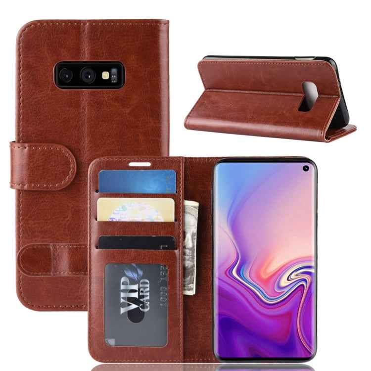 R64 Texture Horizontal Flip Leather Case For Galaxy S10e