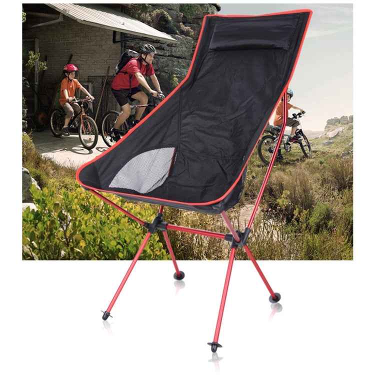 Outdoor Portable Folding Camping Chair Light Fishing Beach Chair Aviation Aluminum Alloy Backrest Recliner, Camping Chair(blue), Camping Chair(green), Camping Chair(orange), Camping Chair(red)