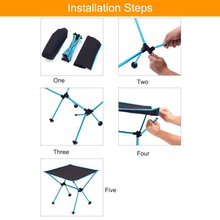 Outdoor Camping Portable Light Folding Table Oxford Cloth Aviation Aluminum Picnic Barbecue Table